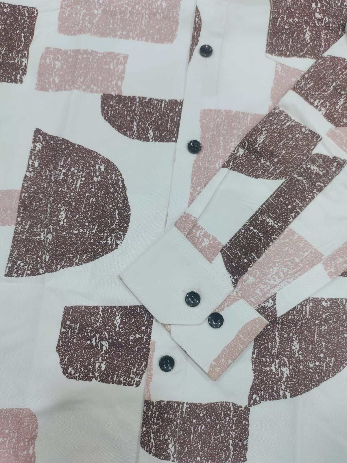 Dusty Pink Geometric Shirt