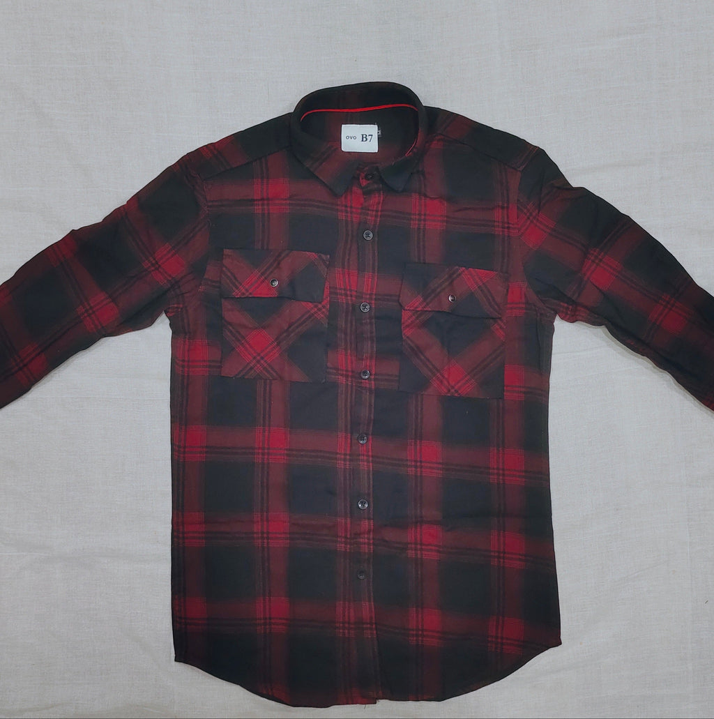 Red Black Checks Shirt