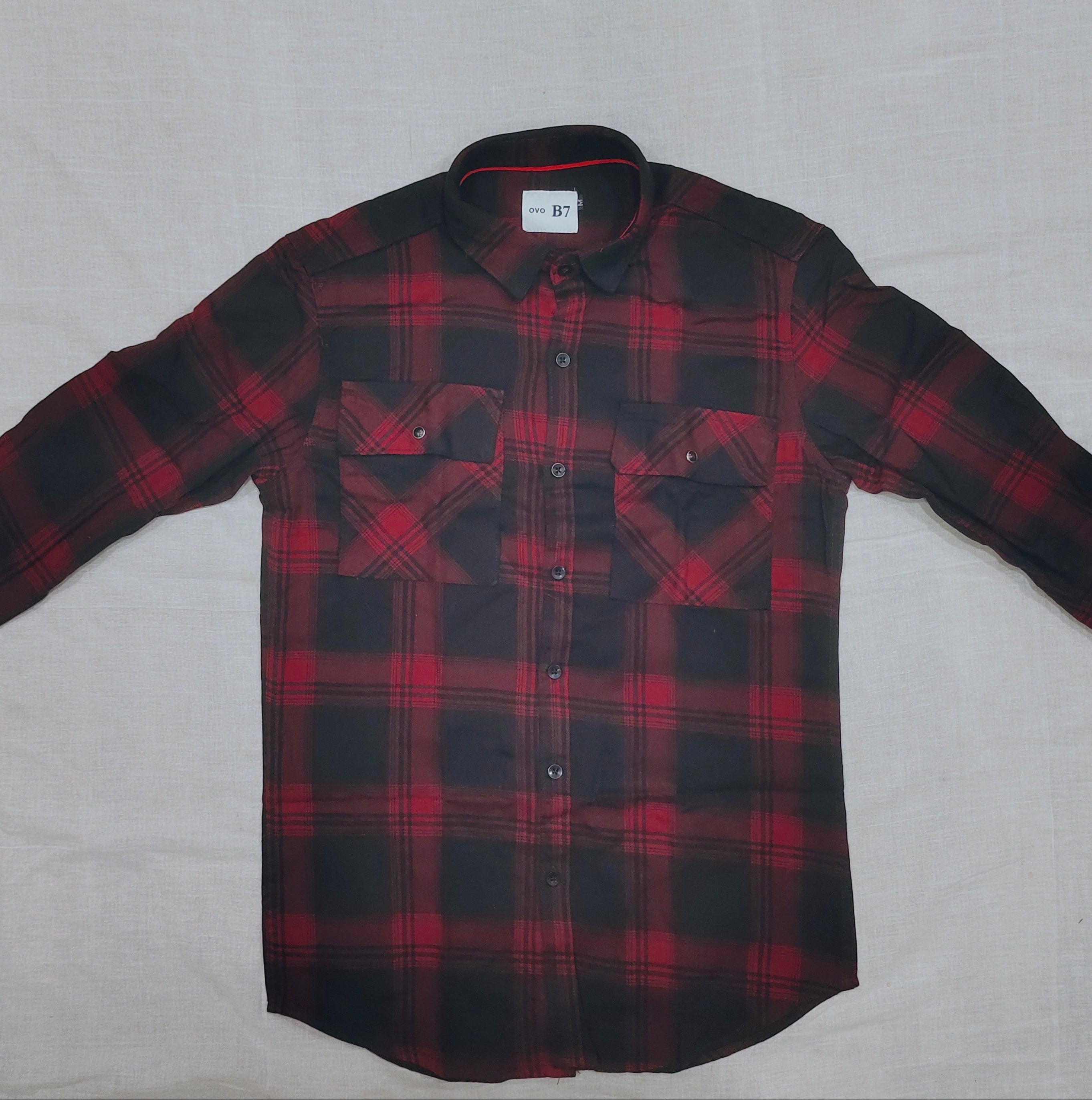 Red Black Checks Shirt