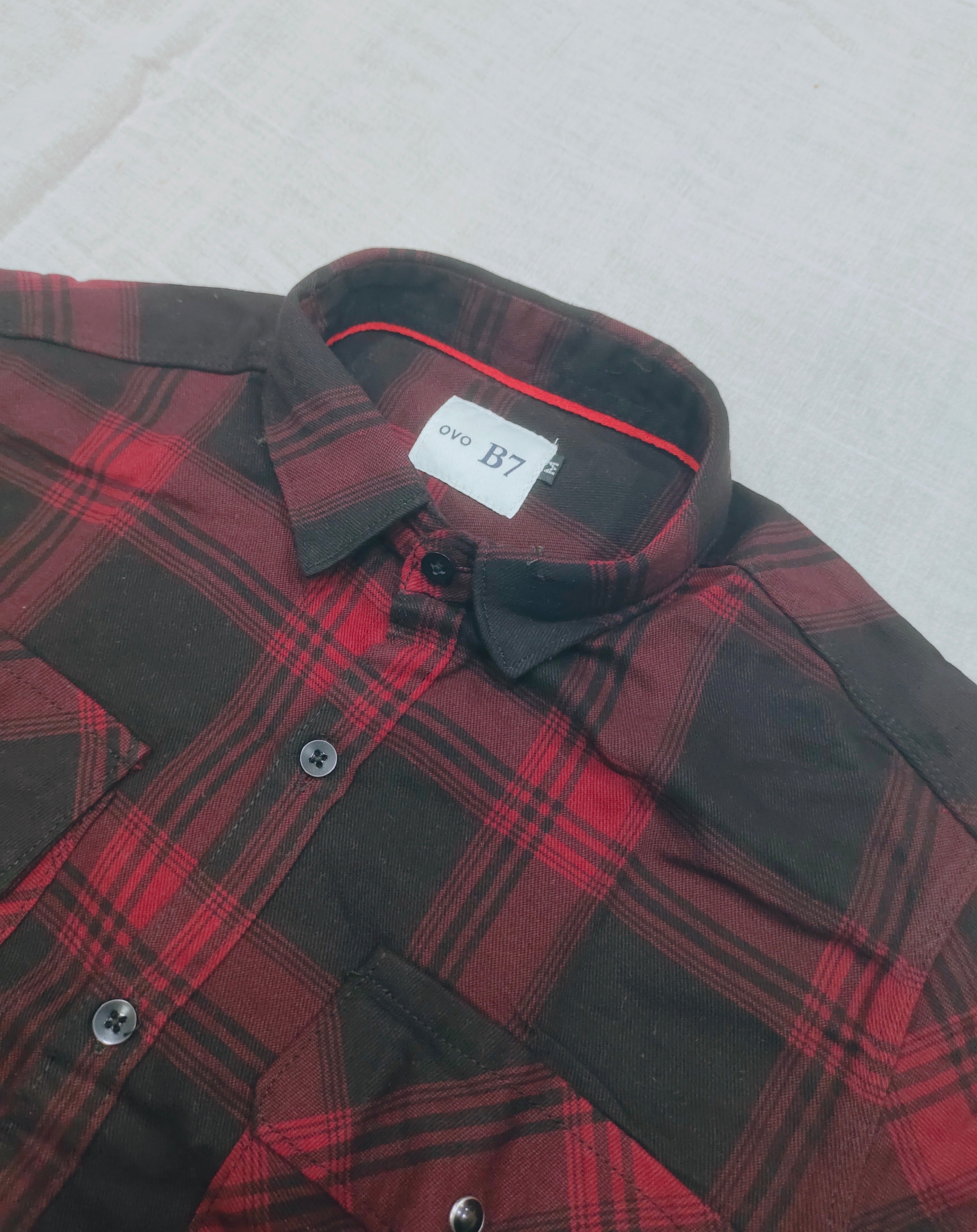 Red Black Checks Shirt