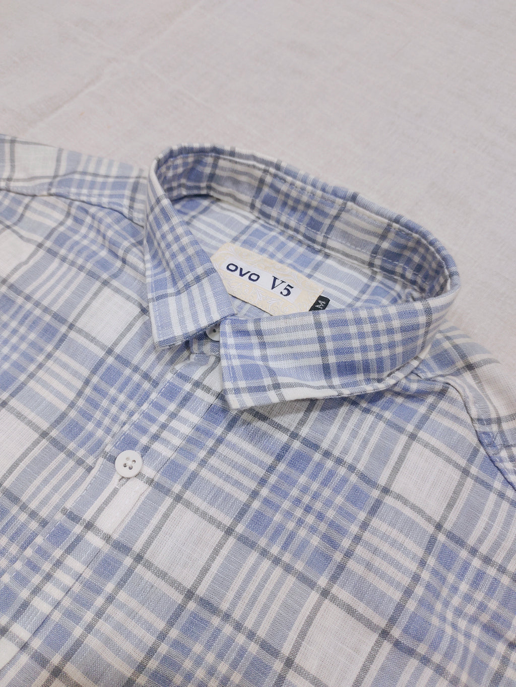 Sky Blue Checks Shirt
