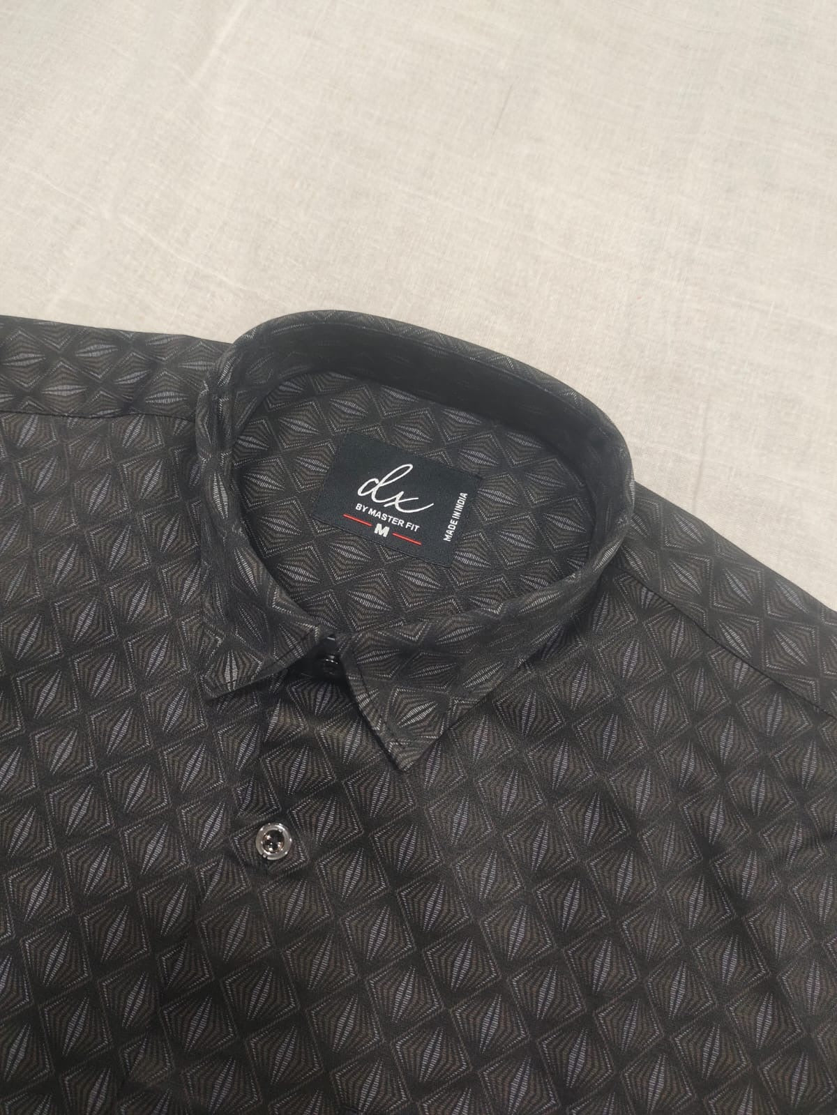 Charcoal Diamond Print Shirt