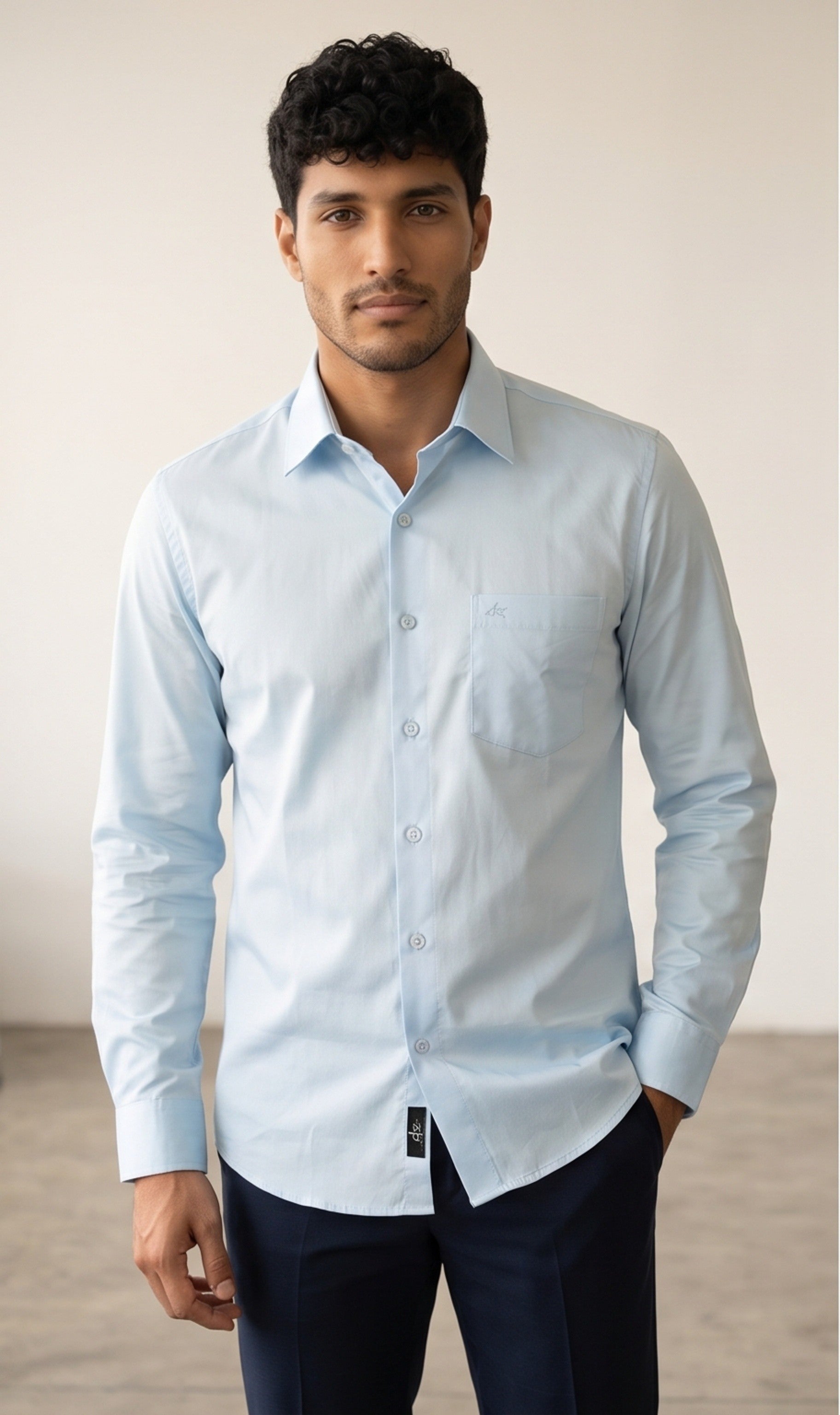 Light Blue Plain Shirt
