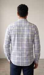 Sky Blue Checks Shirt