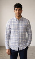 Sky Blue Checks Shirt