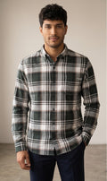 Forest Green Checks Shirt