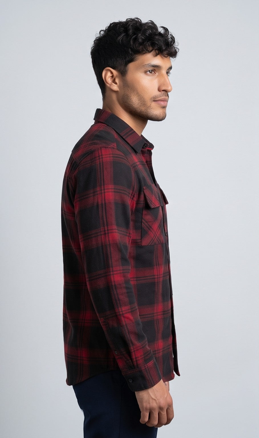 Red Black Checks Shirt