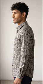 Slate Bloom Printed Shirt
