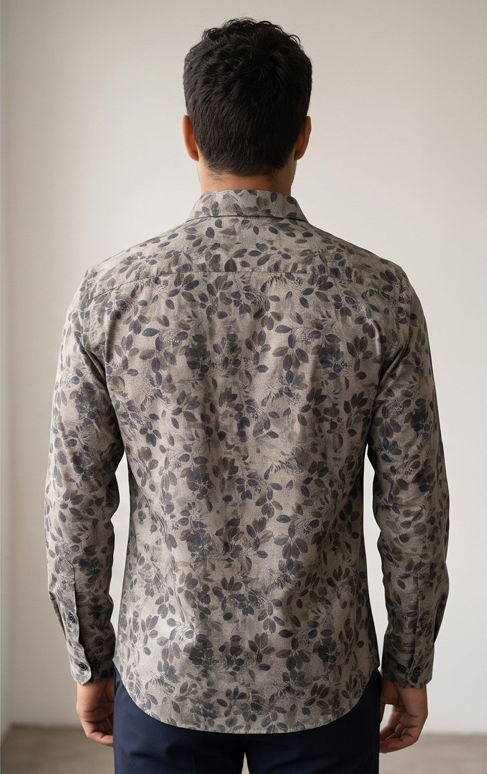 Slate Bloom Printed Shirt