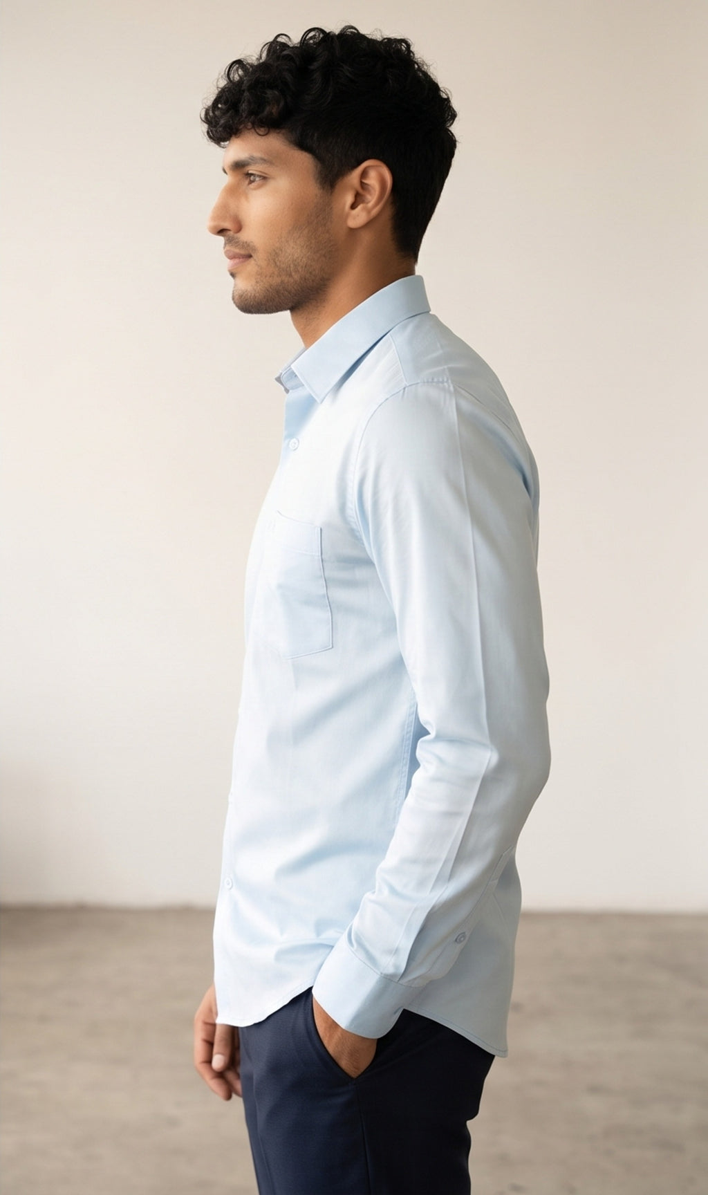 Light Blue Plain Shirt