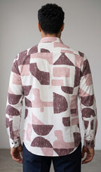 Dusty Pink Geometric Shirt